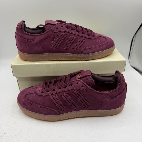 adidas Shoes - Adidas Samba Deep Hue Pack Shoes Womens Sz 6 Burgundy/Maroon Gum Sneakers BY2834